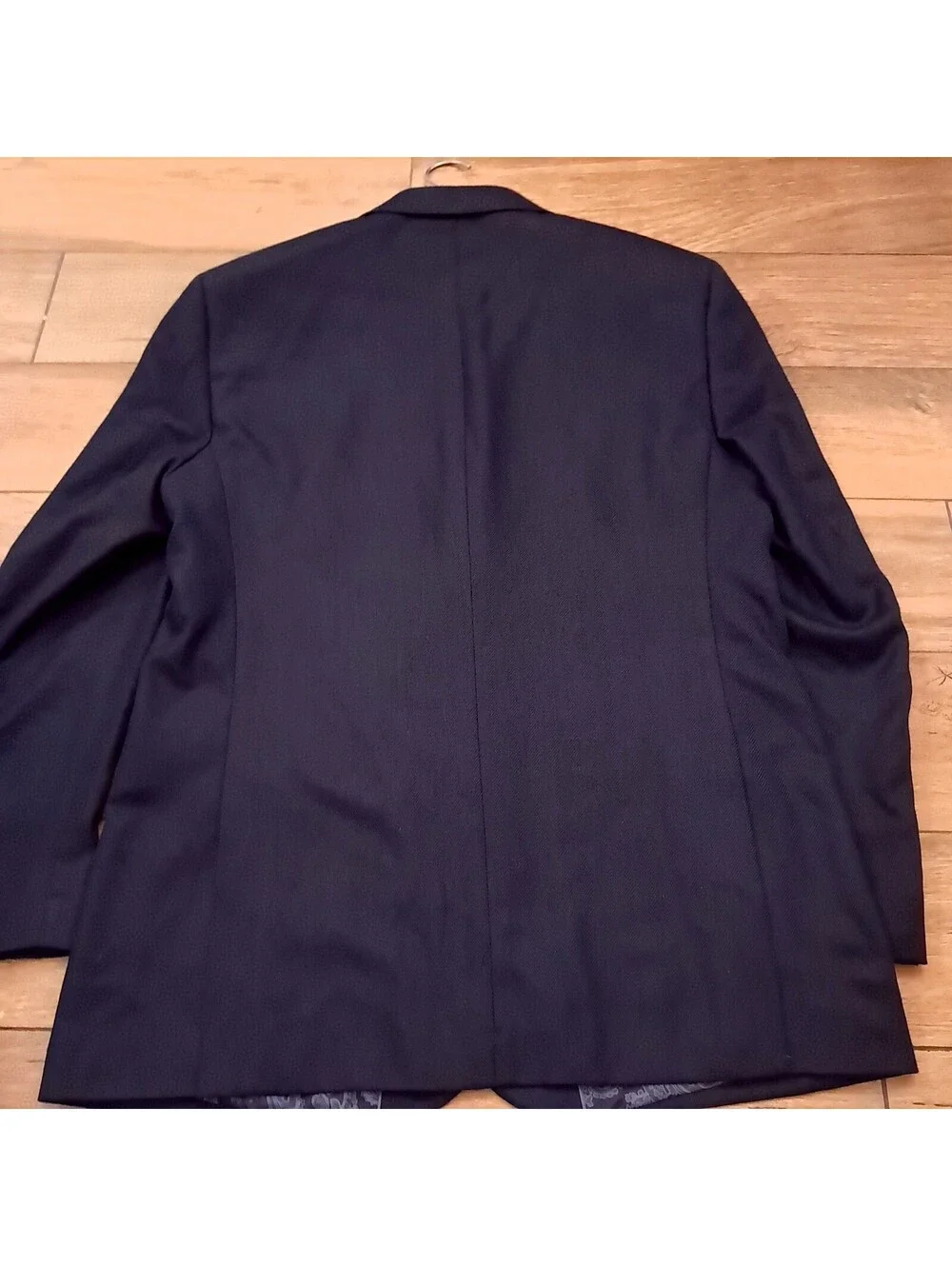 NEW Alan Flusser blazer sz 42R 42 regular navy blue herringbone suit jacket